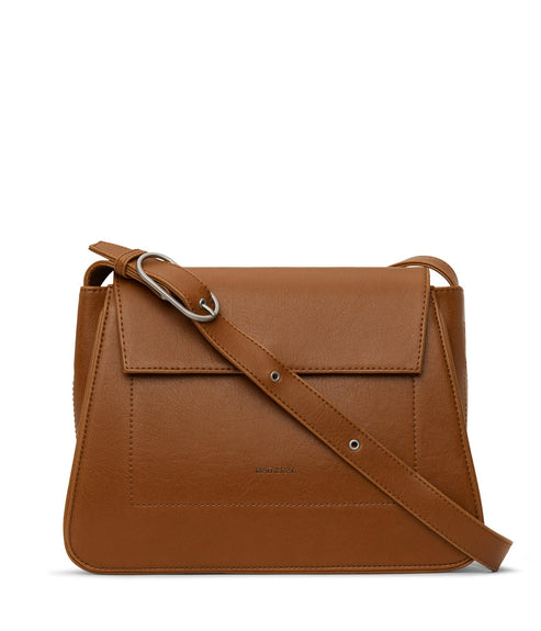 LEIA Vegan Shoulder Bag - Vintage | Color: Brown - variant::chili