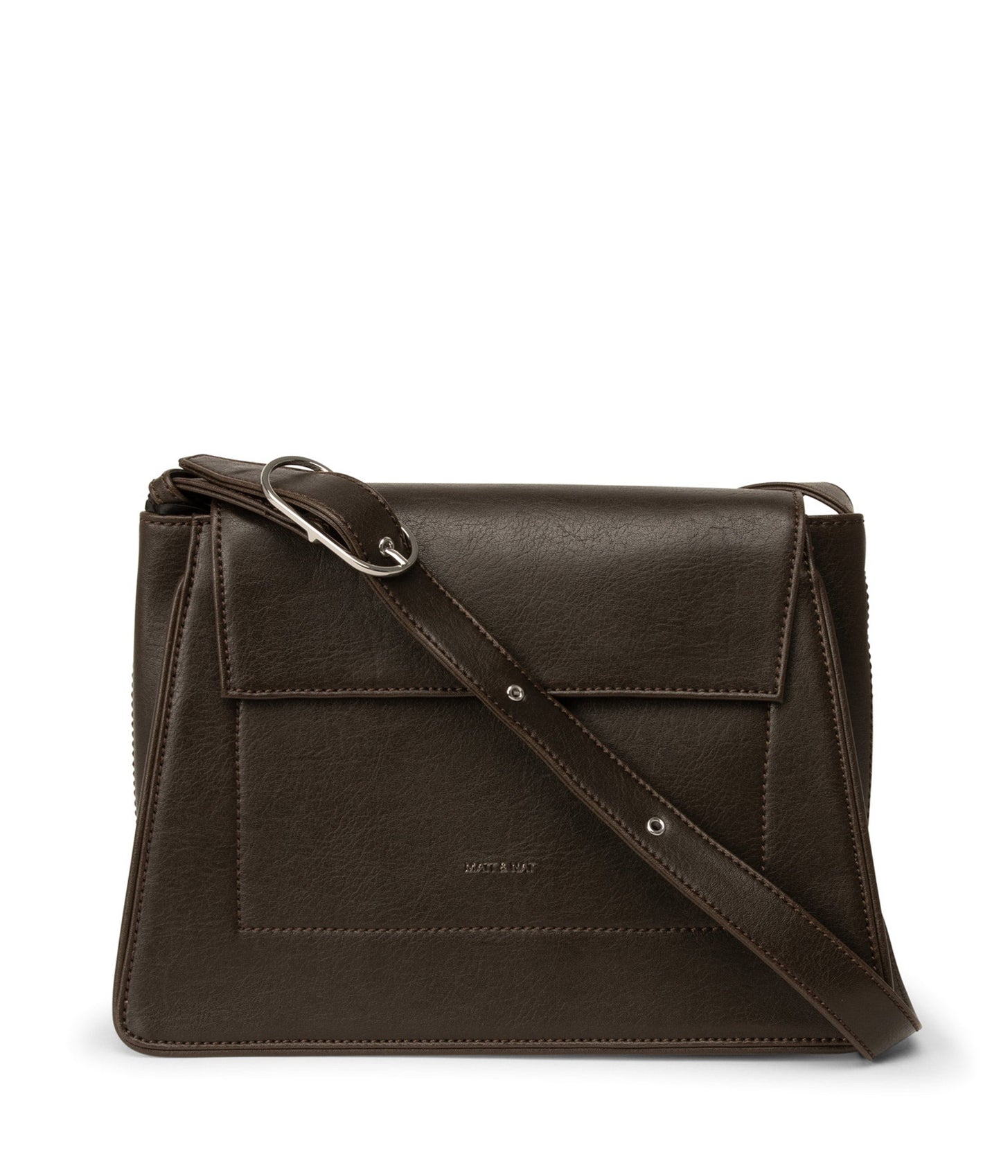 LEIA Vegan Shoulder Bag - Vintage | Color: Brown - variant::espresso