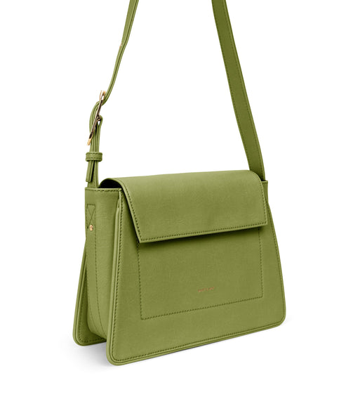 LEIA Vegan Shoulder Bag - Vintage | Color: Green - variant::frog