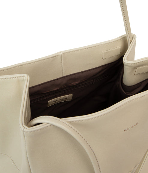 WILLASM Small Vegan Tote Bag - Vintage | Color: White - variant::vanilla