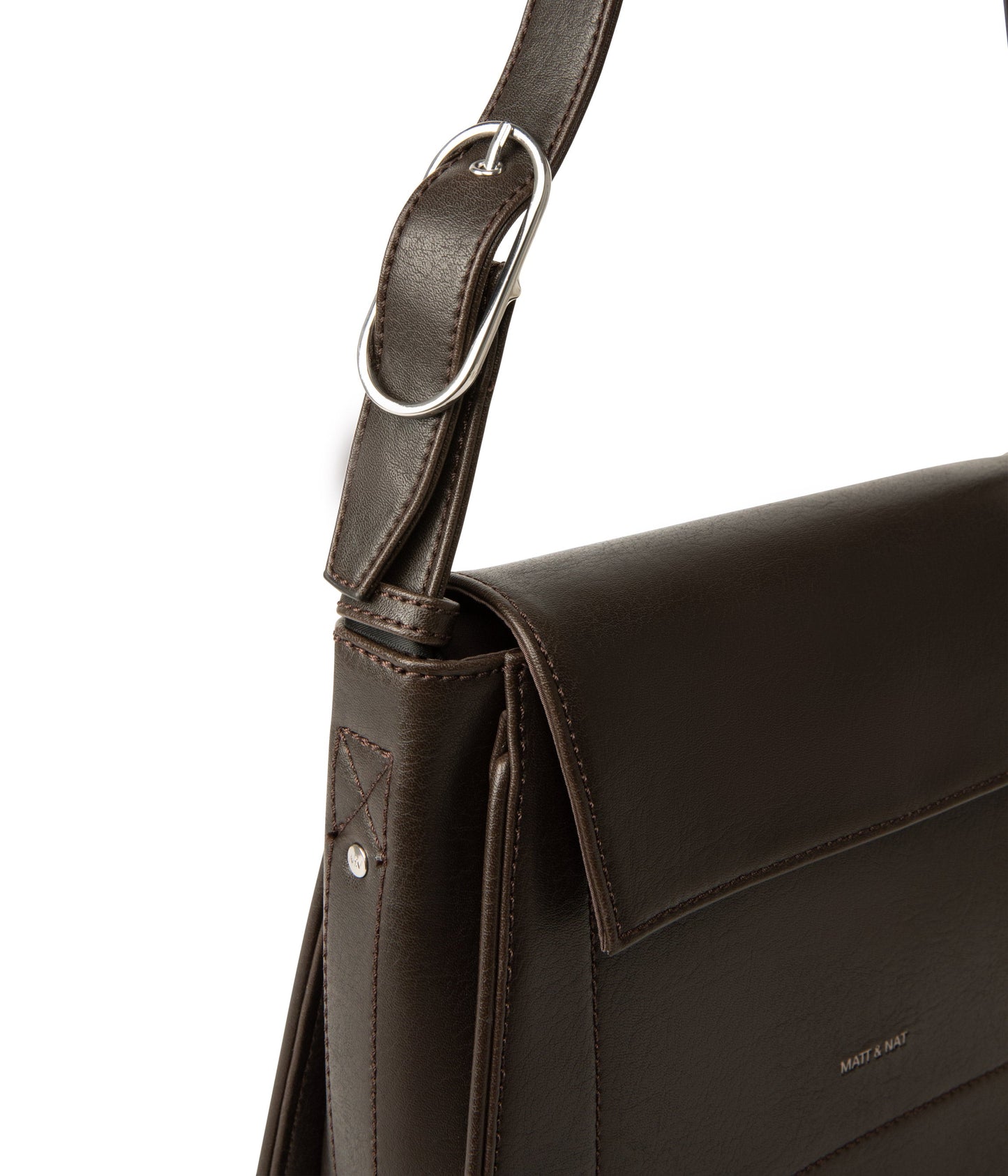 LEIA Vegan Shoulder Bag - Vintage | Color: Brown - variant::espresso