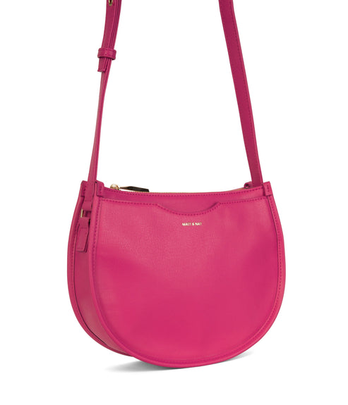 CHARLIE Vegan Crossbody Bag - Arbor | Color: Pink - variant::dragonfruit