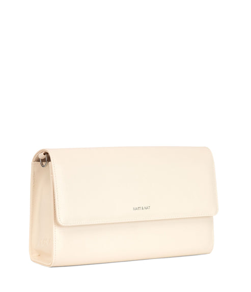 DREW LG Vegan Crossbody Bag - Arbor | Color: White, Beige - variant::macadamia