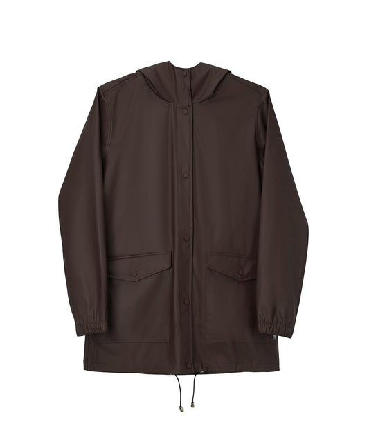 DEMEE Women’s Rain Jacket | Color: Brown - variant::espresso