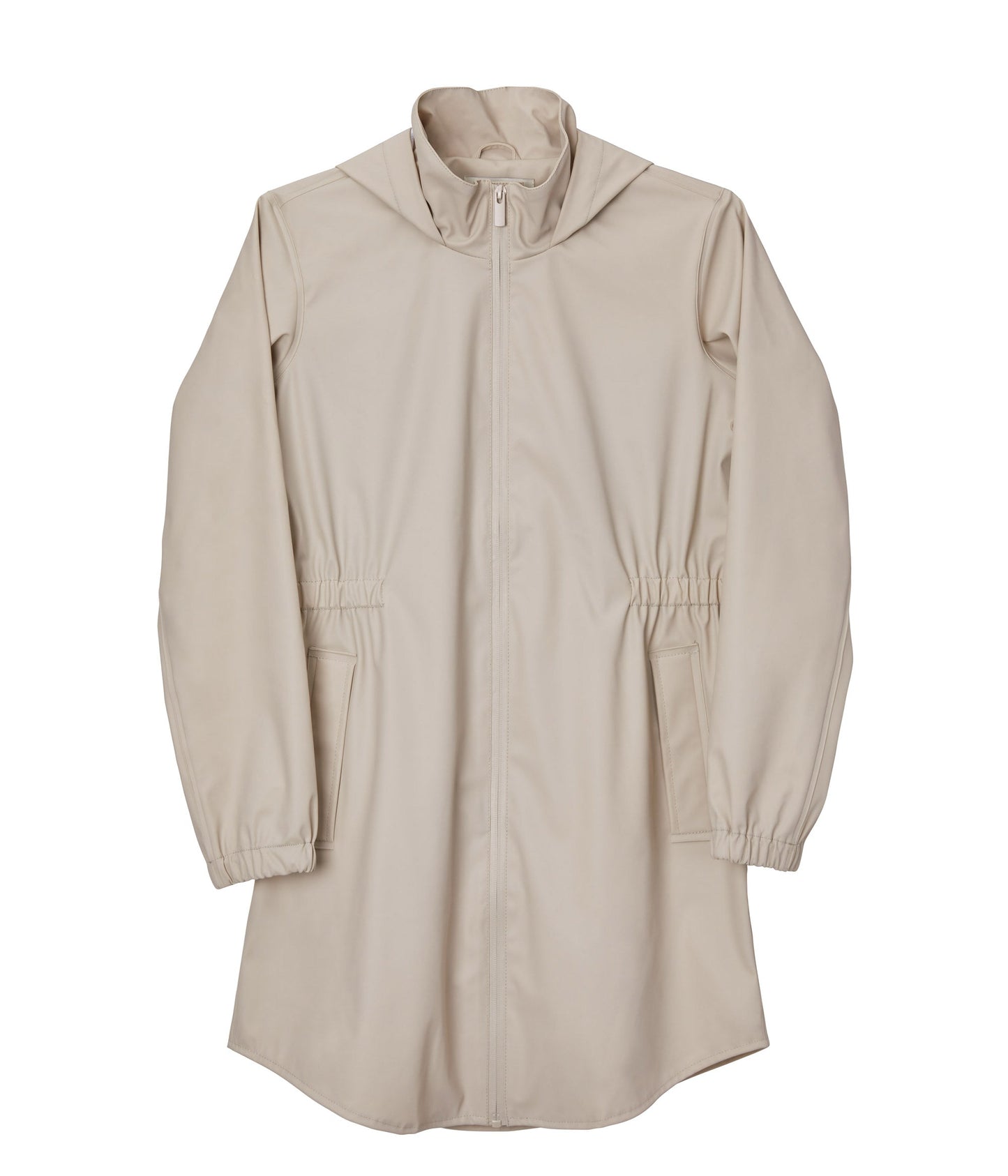 MIE Women’s Rain Jacket | Color: Beige, White - variant::nude