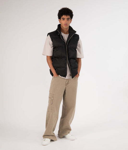 RHETT Men's Vegan Puffer Vest | Color: Black - variant::black