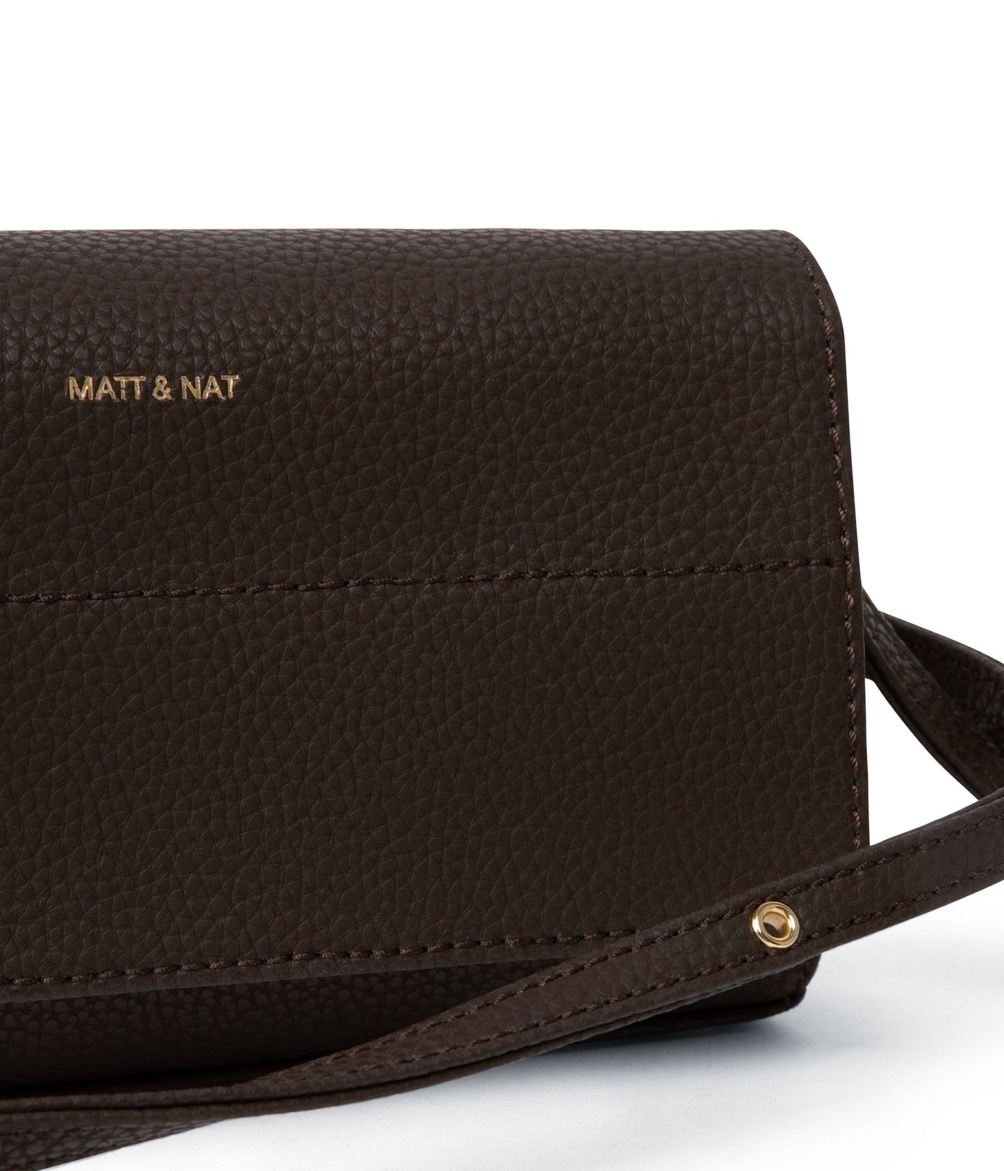 EMI Vegan Crossbody Bag - Purity | Color: Brown - variant::truffle