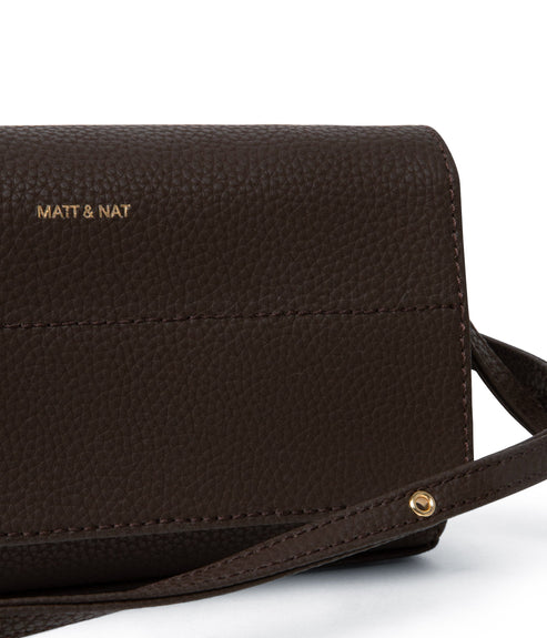 EMI Vegan Crossbody Bag - Purity | Color: Brown - variant::truffle