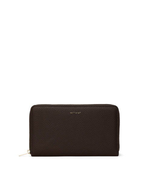 TRIP Vegan Travel Wallet - Purity | Color: Brown - variant::truffle
