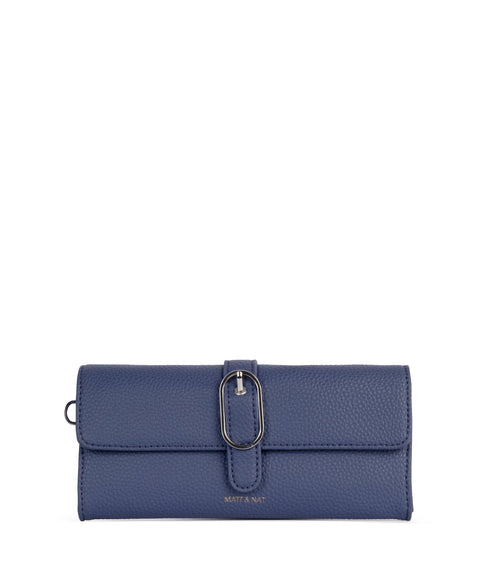 SEUN Vegan Wallet – Grain | Color: Blue - variant::blueberry