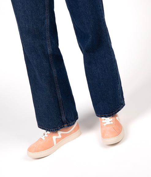EIRA Women's Vegan Sneakers | Color: Peach - variant::peach