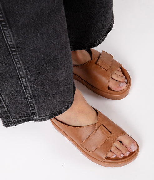 IDAH Women’s Vegan Sandals | Color: Brown - variant::brown