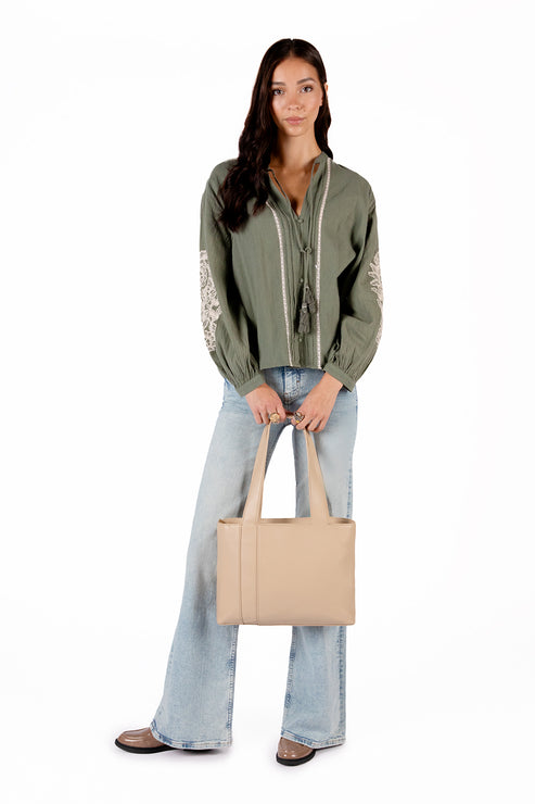 GARNI Vegan Tote Bag - Forum | Color: Rum - variant::rum