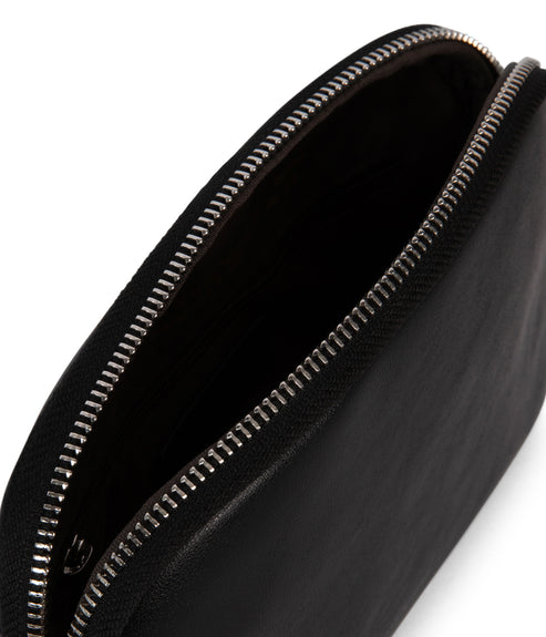 KRISTY Slim Vegan Crossbody Bag - Forum | Color: Black - variant::black