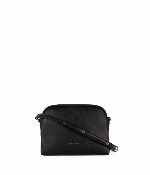 KRISTY Slim Vegan Crossbody Bag - Forum | Color: Black - variant::black