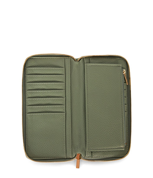 CENTRAL Vegan Wallet - Grain | Color: Olivine - variant::olivine