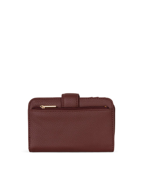 FLOATSM Small Vegan Wallet - Grain | Color: Cherry- variant::cherry