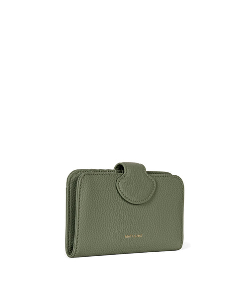 FLOATSM Small Vegan Wallet - Grain | Color: Olivine- variant::olivine