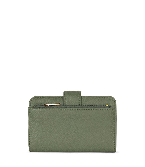 FLOATSM Small Vegan Wallet - Grain | Color: Olivine- variant::olivine