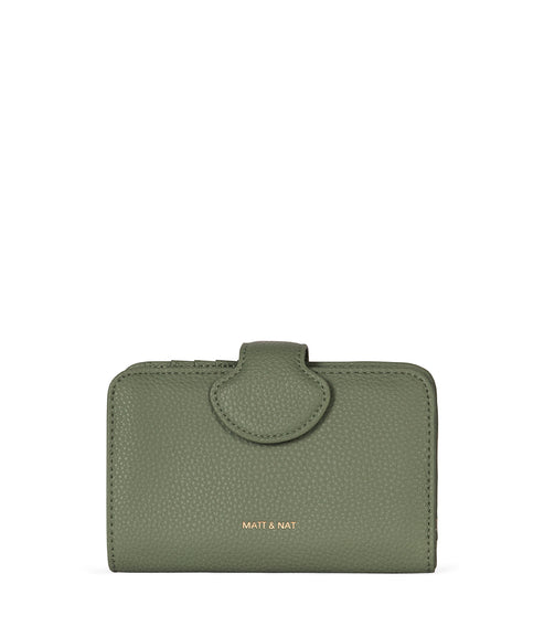 FLOATSM Small Vegan Wallet - Grain | Color: Olivine- variant::olivine