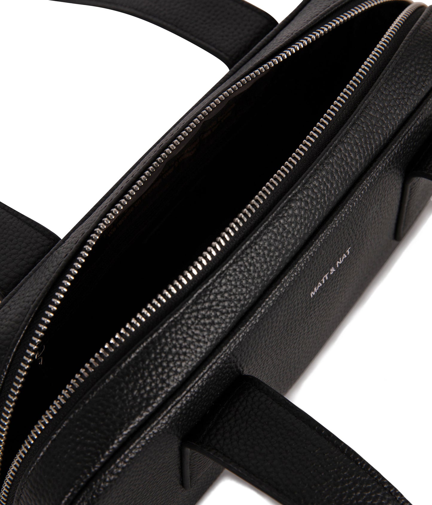 LEMUR Vegan Satchel – Grain | Color: Black - variant::black