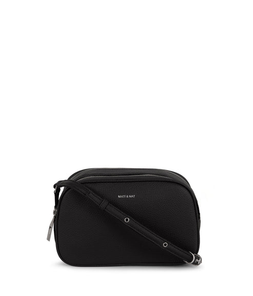 PAIR Vegan Crossbody Bag - Grain | Color: Black - variant::black