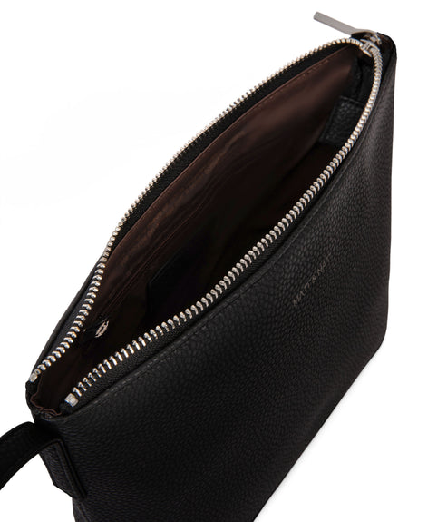 SAM Vegan Crossbody Bag - Grain | Color: Black - variant::black