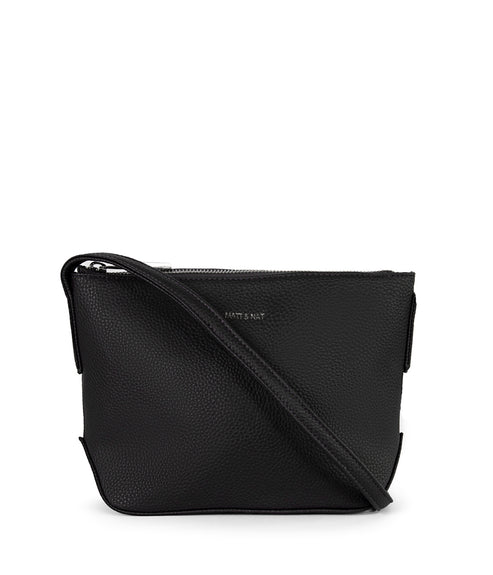 SAM Vegan Crossbody Bag - Grain | Color: Black - variant::black