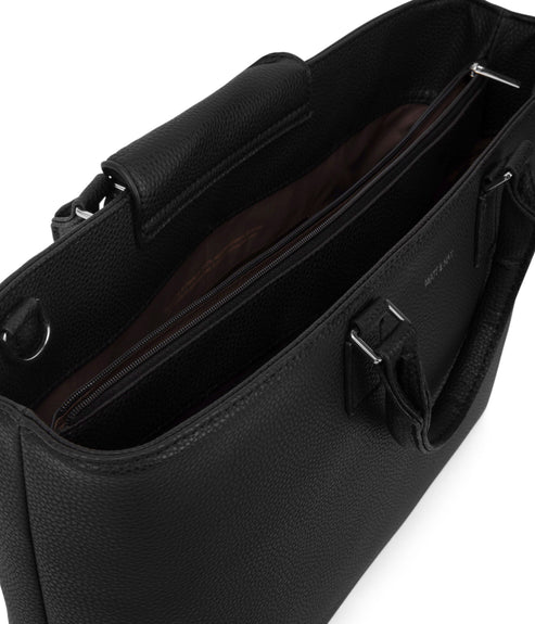 SEVYN Vegan Satchel - Purity | Color: Black - variant::black