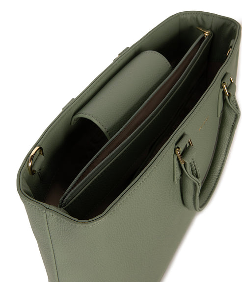 SEVYN Vegan Satchel - Purity | Color: Olivine - variant::olivine