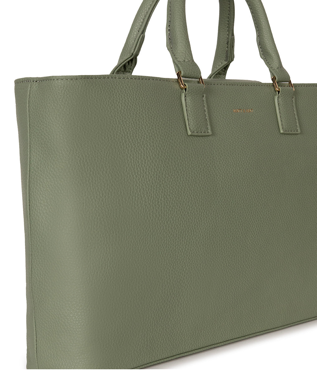 SEVYN Vegan Satchel - Purity | Color: Olivine - variant::olivine
