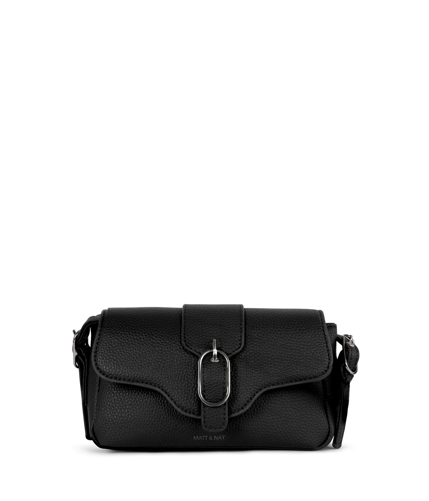 ISABELLE SM Vegan Crossbody Bag – Grain | Color: Black - variant::black