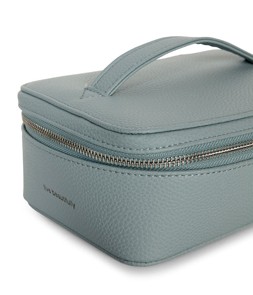 JULE Vegan Vanity Case - Grain | Color: Aquamarine - variant::aquamarine