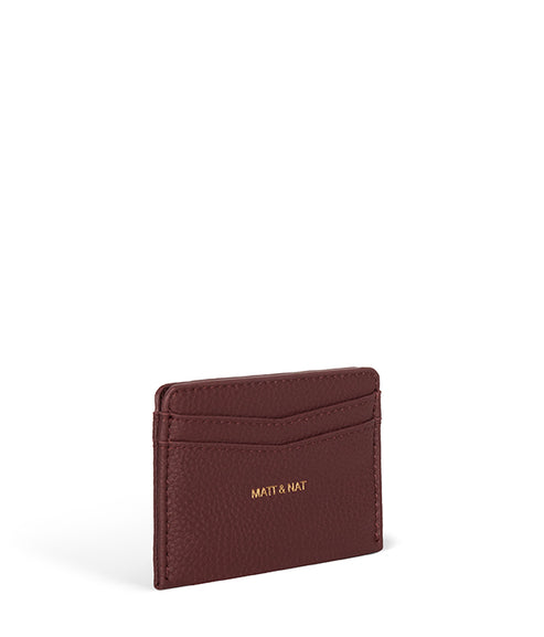 JUNYA Vegan Card Holder - Grain | Color: Cherry - variant::cherry
