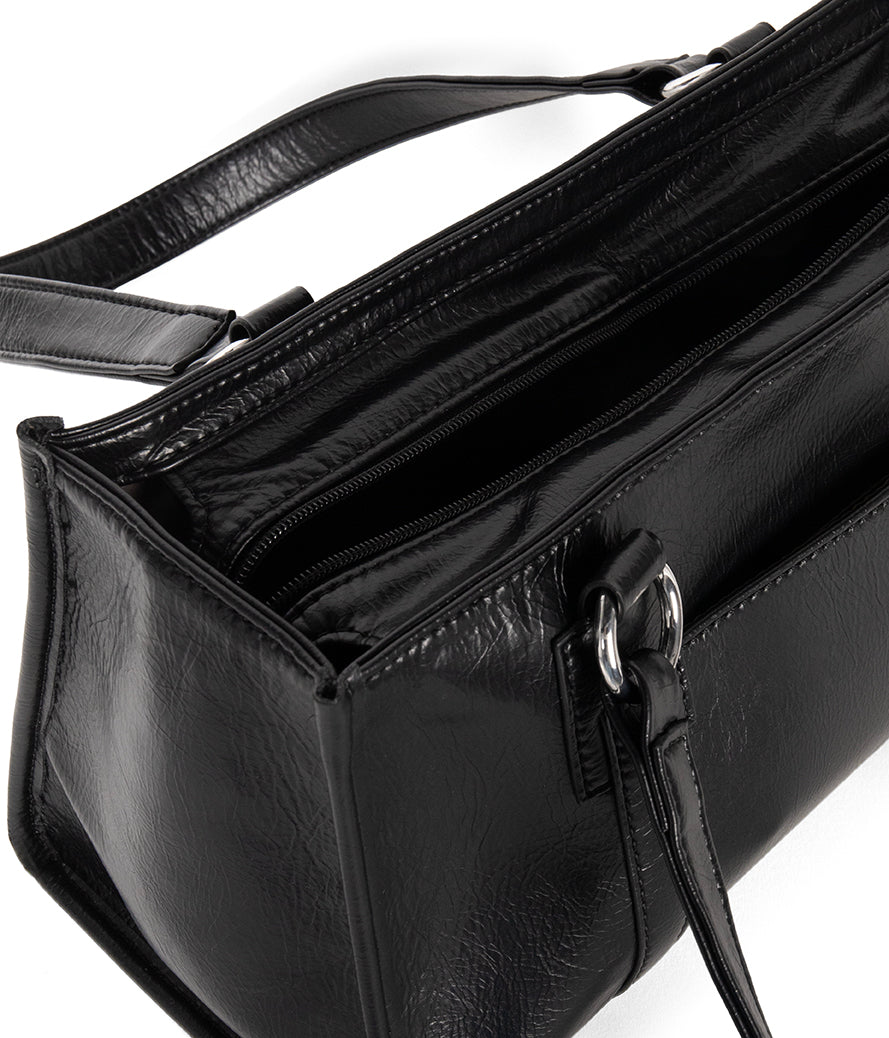 ZARIA Vegan Tote Satchel Bag - Theme | Color: Black - variant::black
