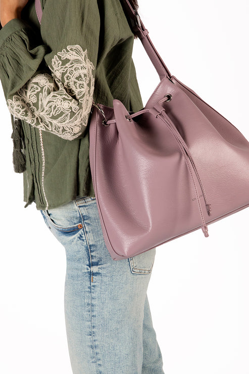 JAN Vegan Bucket Bag – Theme | Color: Tea - variant::tea
