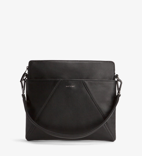 WHILEM Vegan Hobo Bag - Loom | Color: Black - variant::black