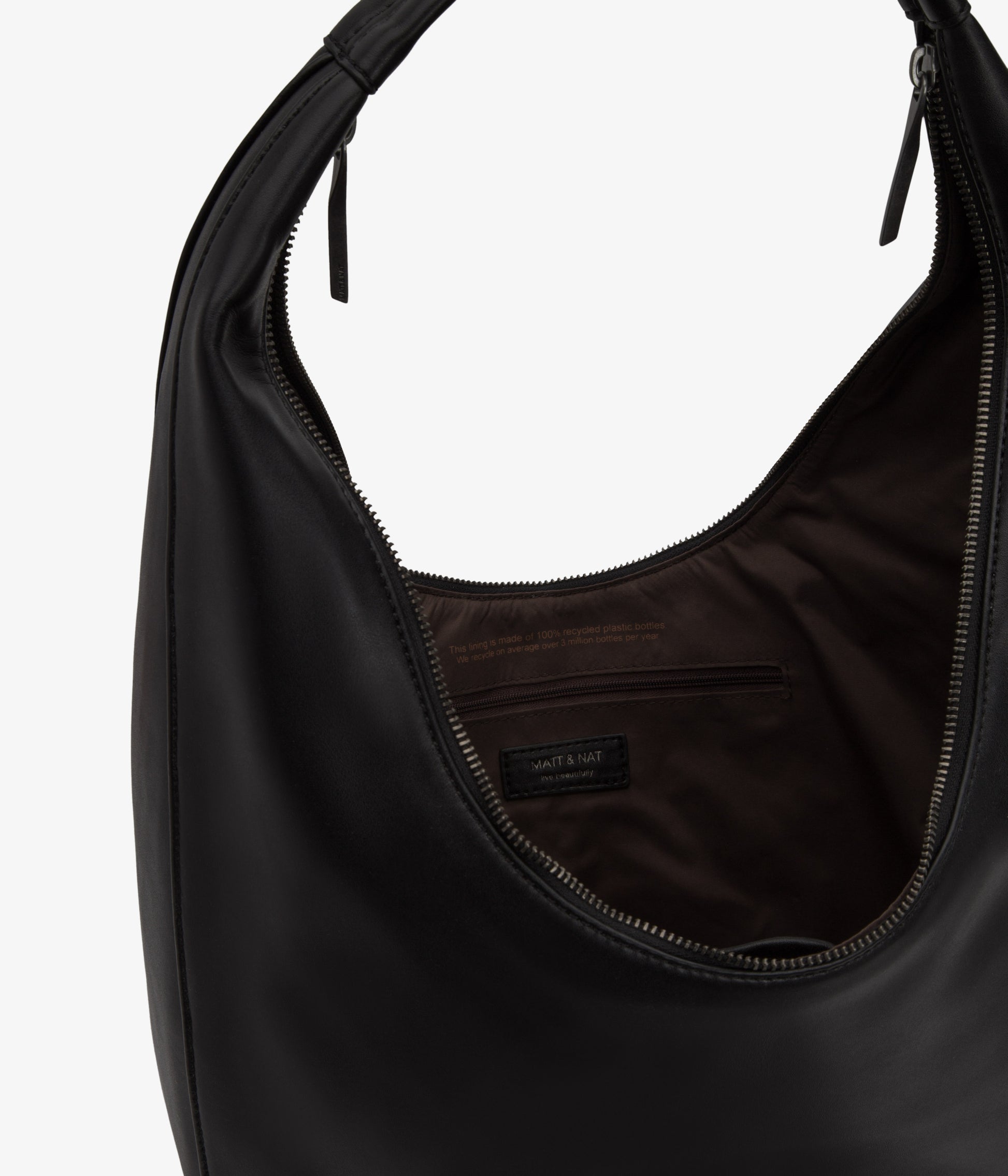 MAIKKI Vegan Hobo Bag - Loom | Color: Black - variant::blacks