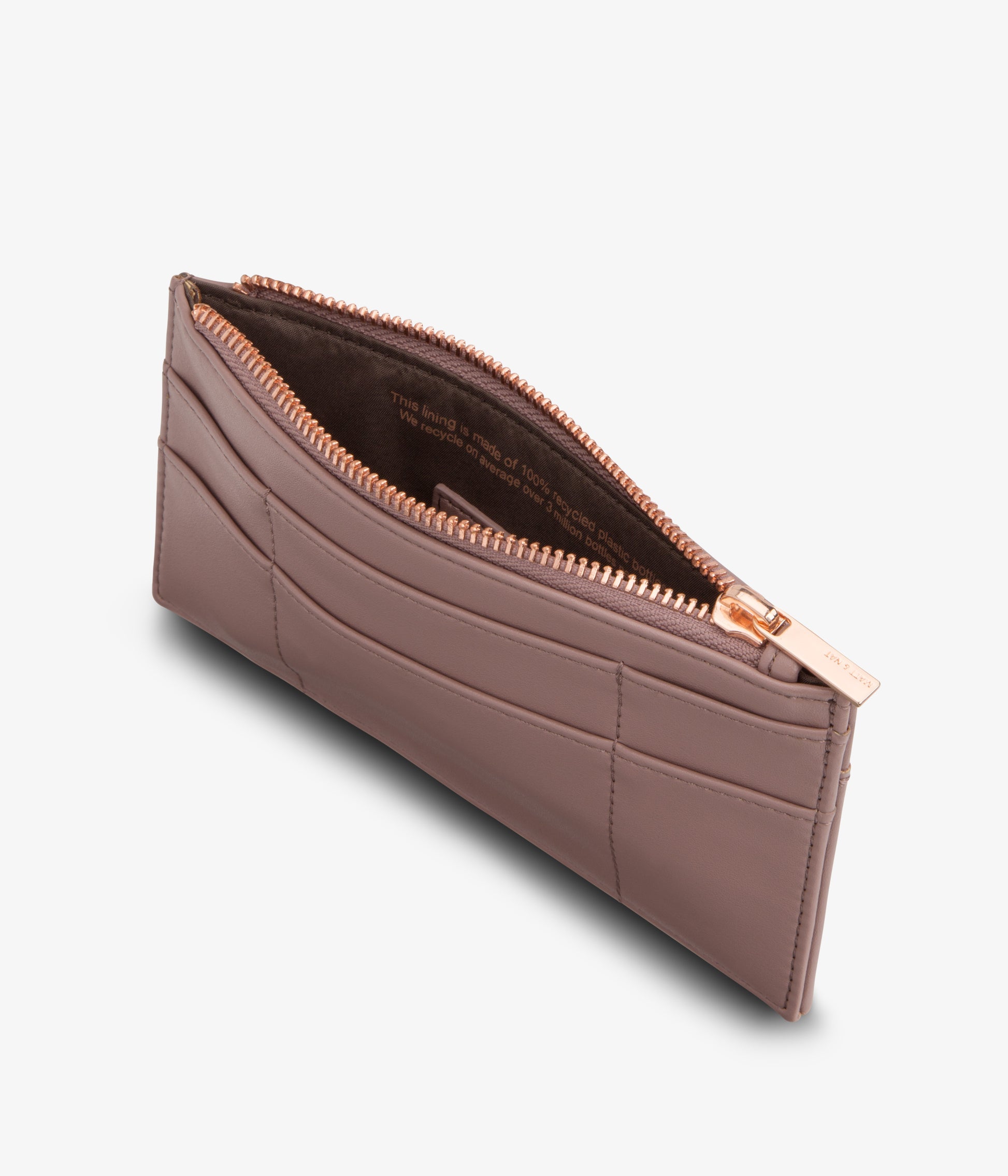 NOLLY Vegan Wallet - Loom | Color: Purple - variant::mahogany