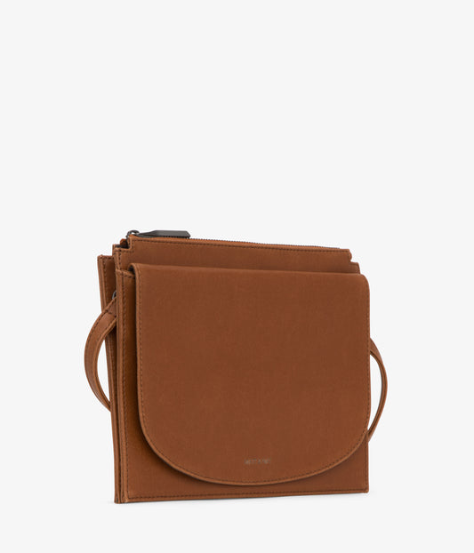 CASEY Vegan Crossbody Bag - Vintage | Color: Brown - variant::chilim