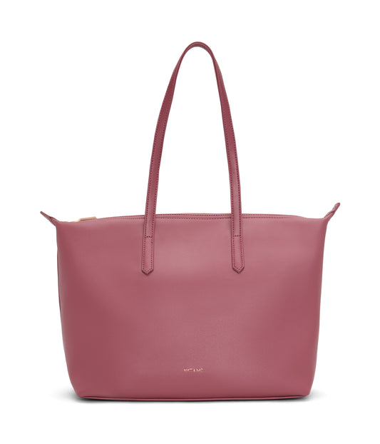 ABBI Vegan Tote Bag - Loom | Color: Pink - variant::rosewood