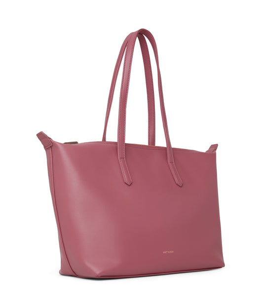 ABBI Vegan Tote Bag - Loom | Color: Pink - variant::rosewood