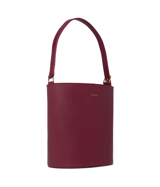 AZUR Vegan Bucket Bag - Vintage | Color: Purple - variant::garnet