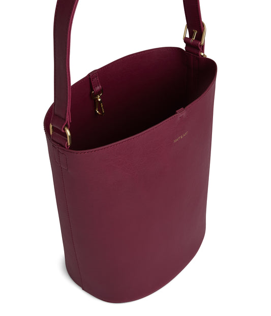 AZUR Vegan Bucket Bag - Vintage | Color: Purple - variant::garnet