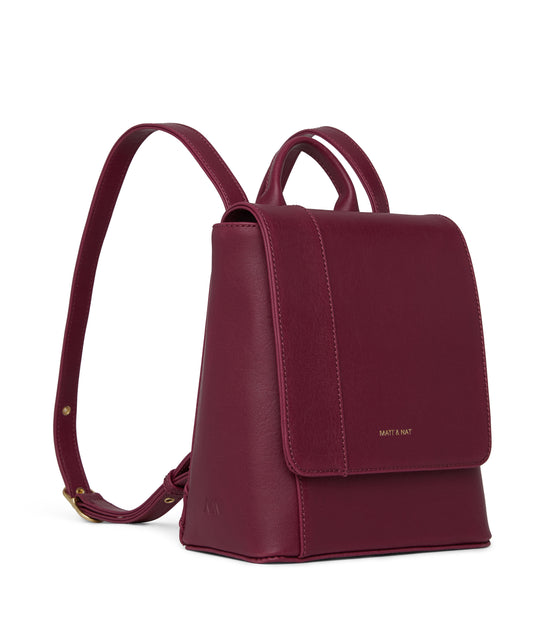 DEELY Vegan Mini Backpack - Vintage | Color: Purple - variant::garnet