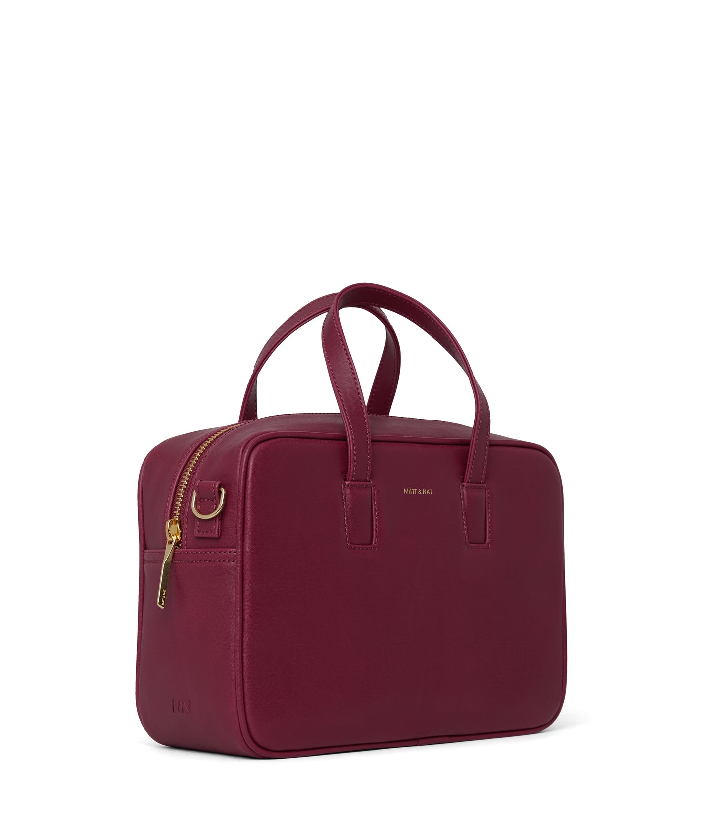 KENSI Vegan Satchel - Vintage | Color: Purple - variant::garnet