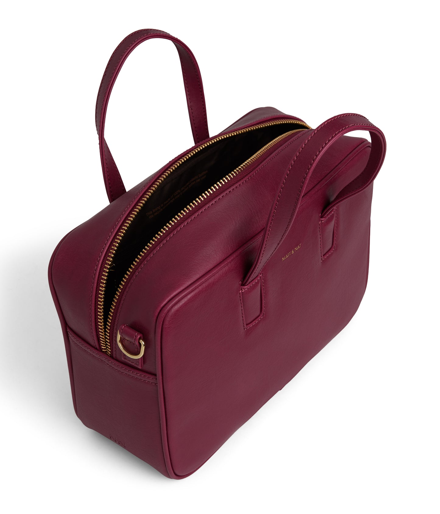 KENSI Vegan Satchel - Vintage | Color: Purple - variant::garnet