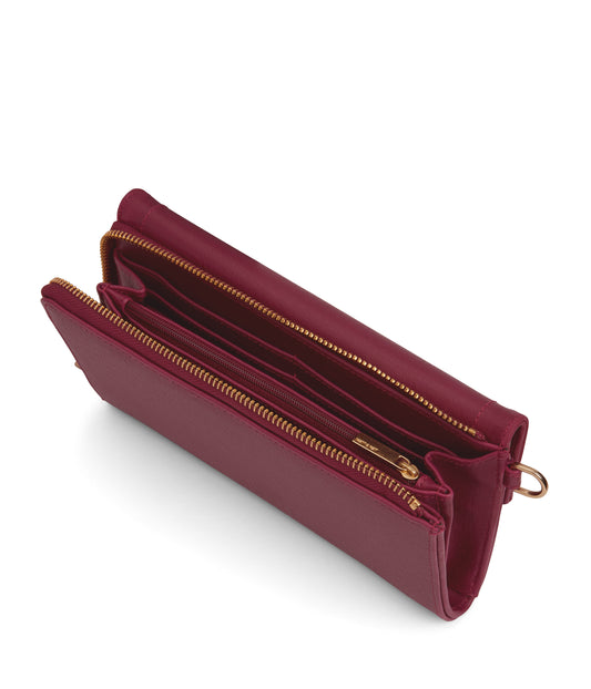 MION Vegan Wristlet Wallet - Vintage | Color: Purple - variant::garnet