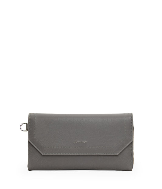 MION Vegan Wristlet Wallet - Vintage | Color: Grey - variant::shadow