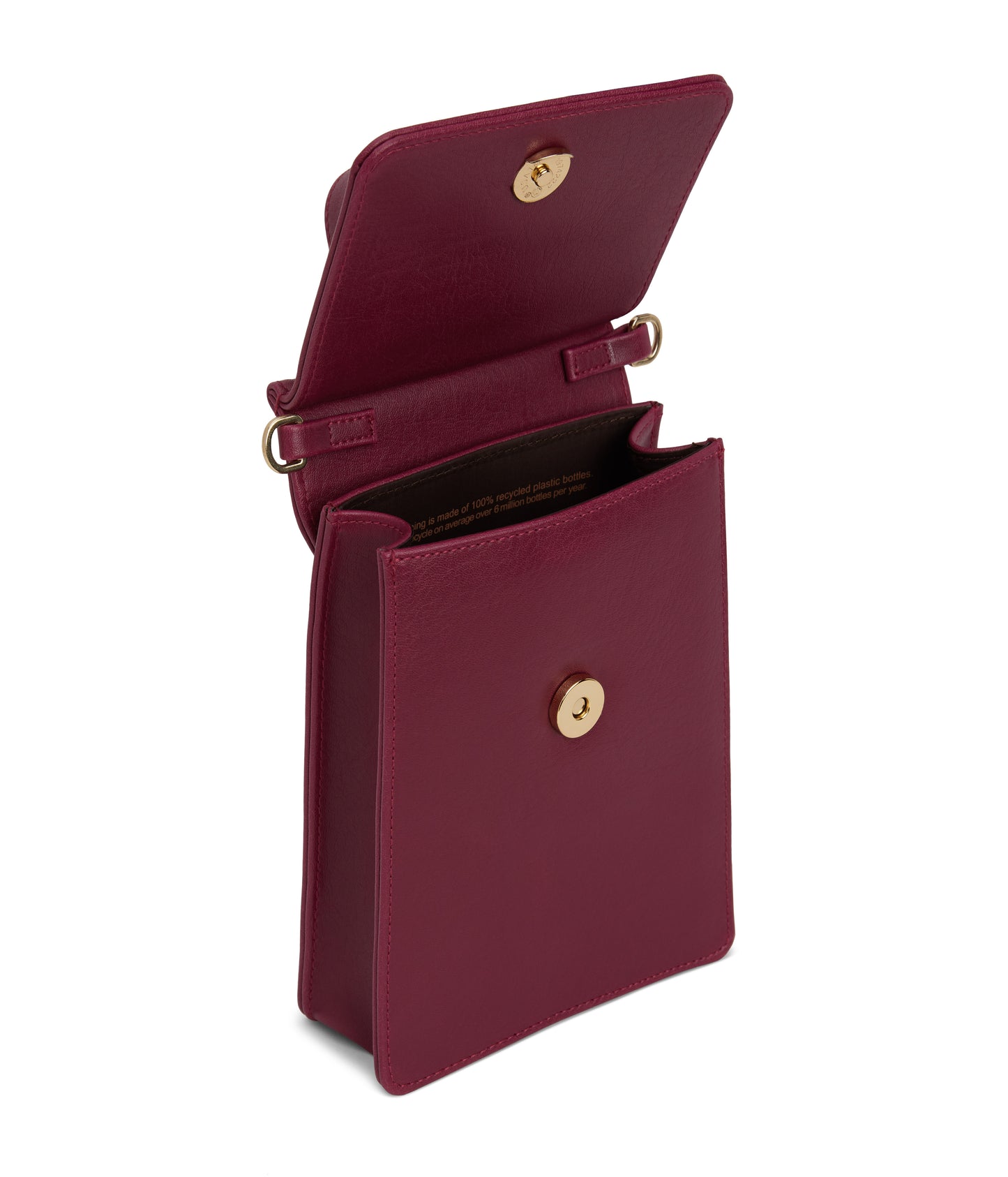 THESSA Vegan Crossbody Bag - Vintage | Color: Purple - variant::garnet